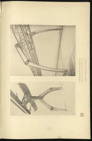 Schwebebahn Berlin / Gabelstütze und Bogenstütze