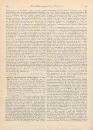 543-545 [Rezension] Denkschrift des evangelischen Prediger-Seminars zu Friedberg