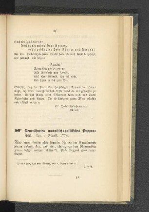 Neueröfnetes moralisch-politisches Puppenspiel.