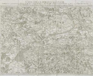 60: Carte Topographique D'Allemagne Contenant une grande Partie de l'Electorat de Baviere, de l'Eveché de Freisingengen, une Partie de l'Archeveché de Saltzbourg
