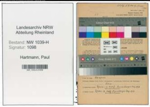 Entnazifizierung Paul Hartmann , geb. 25.06.1920 (Polizist)