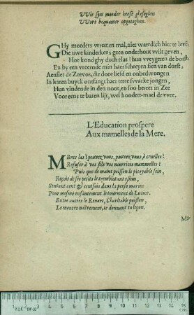 [Materna educatio salubris.]