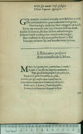 [Materna educatio salubris.]