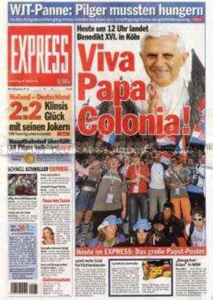 Kölner Tageszeitung "Express" zum Besuch des Papstes in Köln