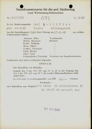 Schöffler, Karl