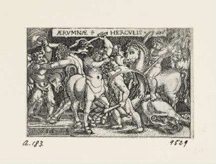 Herkules kämpft mit den Zentauren, Blatt 1 der Folge "Arbeiten des Herkules"