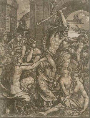 Herkules vertreibt den Geiz aus dem Tempel der Musen