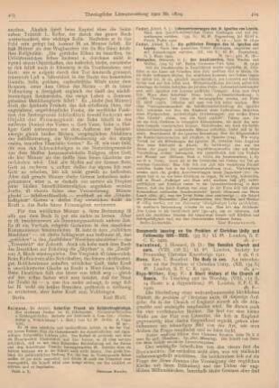 404-407 [Rezension] Documents bearing on the Problem of Christian Unity and Fellowship 1916-1920