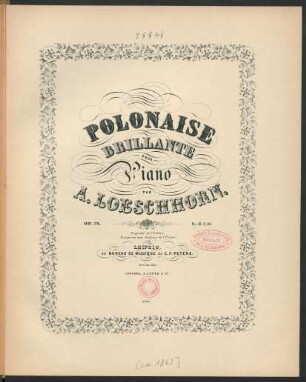 Polonaise brillante pour piano : op. 78