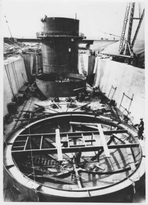 Schiffshebewerk Henrichenburg, Einbau Schwimmer