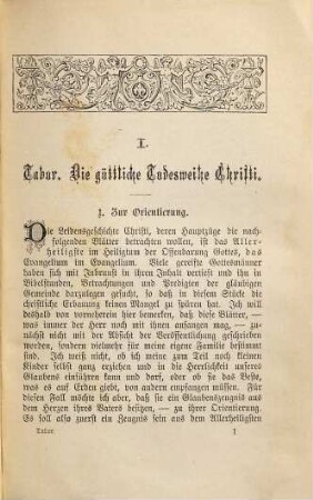 Vom Tabor bis Golgatha : Zum Verständnis der Leidensgeschichte Jesu Christi