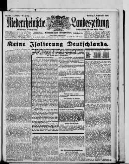 Niederrheinische Landeszeitung : Geldernsche Volkszeitung : Geldern'sches Wochenblatt : Volkszeitung für den Kreis Moers : erfolgreichstes Insertionsorgan in den Kreisen Geldern und Moers sowie in den Grenzbezirken der Kreise Cleve und Kempen