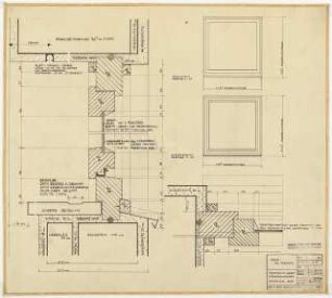 Wohnhaus Jagusch, Karlsruhe Ausführungsplanung: Fenster in Nebenräumen: Ansicht 1:10, Details 1:1