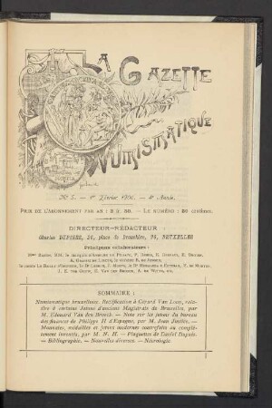 N° 5. — 1er Février 1900