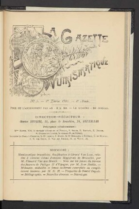 N° 5. — 1er Février 1900