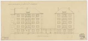 Wohnhausbebauung Weißenburger Straße Ecke Jägerstraße für Schüttel, Berlin-Spandau: Ansicht 1:100