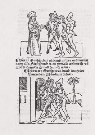 Blatt 174v: Textseite mit Illustrationen