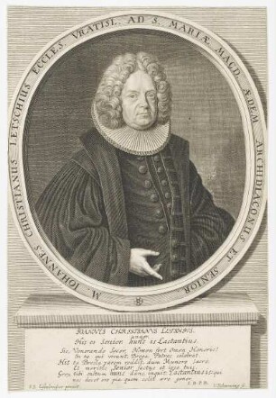 Bildnis des Iohannes Christianus Letschius