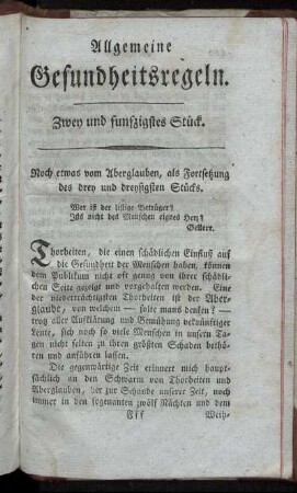 Zwey und funfzigstes Stück.