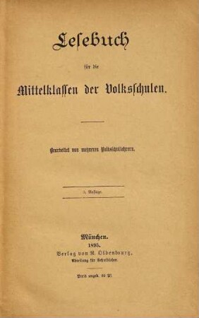 Lesebuch für die Volksschulen : Bearbeitet von mehreren Volksschullehrern, 2