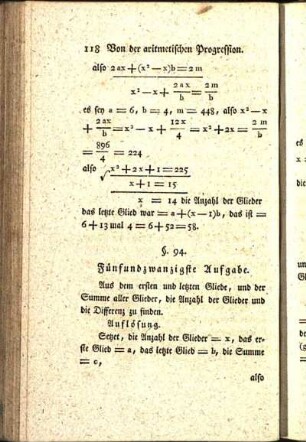 Fünfundzwanzigste Aufgabe