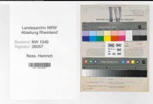 Entnazifizierung Heinrich Noss , geb. 06.02.1902 (Postbeamter)