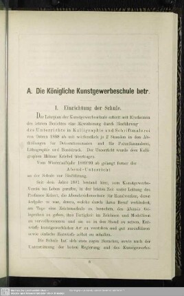 A. Kunstgewerbeschule