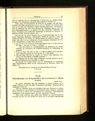 Nr. 23. Aufzeichnungen des Kriegsministers Generalleutnants v. Einem