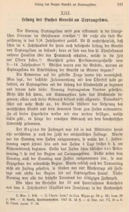 141-142 Lesung des Buches Genesis an Septuagesima