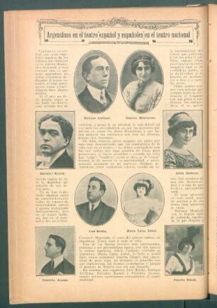Argentinos en el teatro español y españoles en el teatro nacional