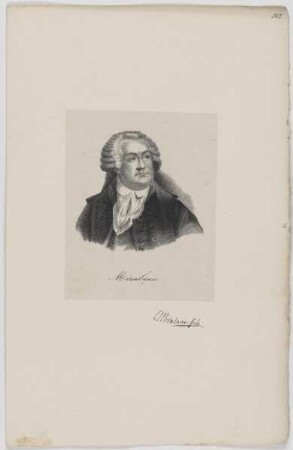 Bildnis des Honoré Gabriel de Mirabeau