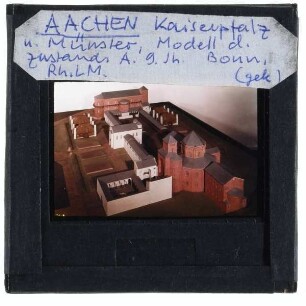Aachen, Aachener Dom,Architekturmodell,Aachen, Pfalz