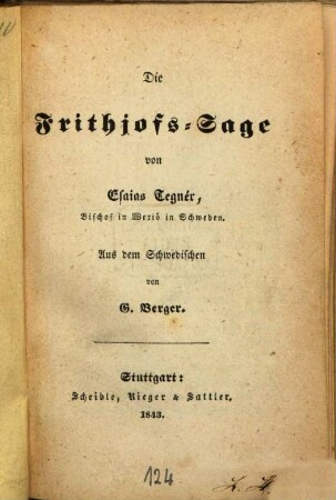 Die Frithjofs-Sage