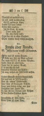 22. Freude über Freude