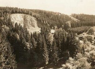 Striegistal : Mittelsachsen. Striegistal mit dem oberen Berbersdorfer Granitbruch vom Hohen Stein aufwärts