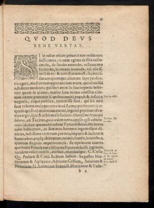 Quod Deus Bene Vertat.