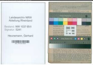 Entnazifizierung Gerhard Heunemann , geb. 05.08.1910 (Ingenieur)