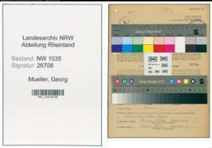 Entnazifizierung Georg Mueller , geb. 22.02.1907 (Kaufmaennischer Angestellter)