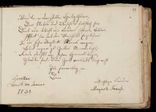 Eintrag (Sprottau, 16.01.1838) von Auguste Krause