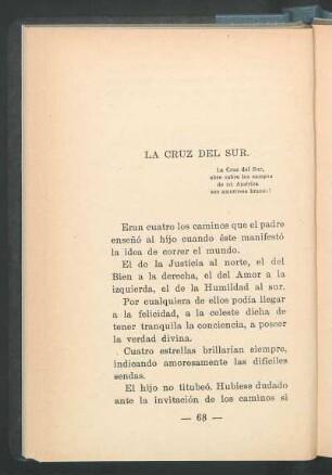 La cruz del sur