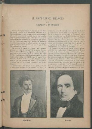 El arte lírico francés.