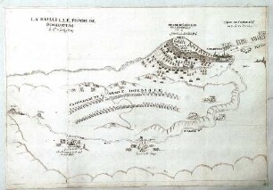 WHK 12 Spanischer Sukzessionskrieg 1701-1713 bis zum Frieden von Rastatt: Plan der Schlacht bei Donauwörth (Schellenberg), 2. Juli 1704