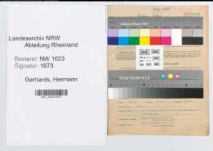 Entnazifizierung Hermann Gerhards , geb. 10.12.1910 (Verw.Angest.)