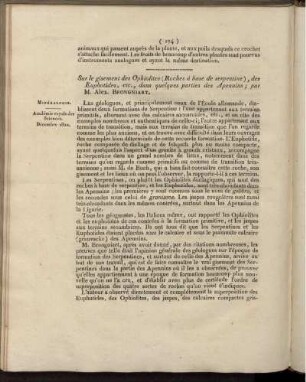 Sur le gisement des Ophiolites (Roches àbase de serpentine), des Euphotides, etc., dans quelques parties des Apennins