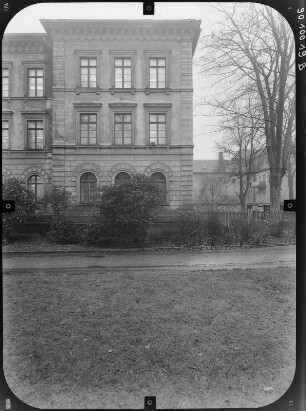 Zittau, Theaterring 3. Pestalozzischule (1866). Seitenrisalit