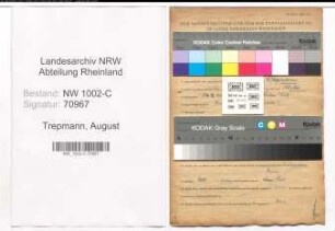 Entnazifizierung August Trepmann, geb. 14.02.1901 (Grosshaendler)