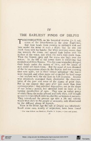 IV. The earliest finds of Delphi