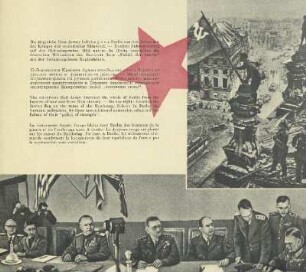 Fahnenhissung auf der Reichstagsruine ; Unterzeichnung der bedingungslosen Kapitulation
