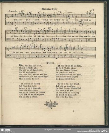 9. Lied: Gott deine Güte reicht so weit