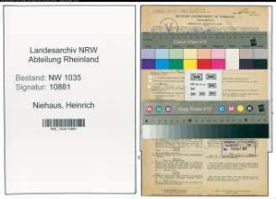 Entnazifizierung Heinrich Niehaus , geb. 16.05.1904 (Steiger)